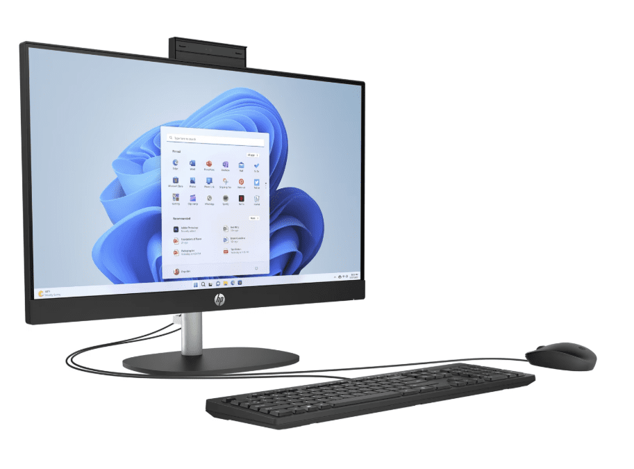 PC HP AIO 23.8" FHD U5-125U 8G 512GB SSD W11H BRANCO - Image 2