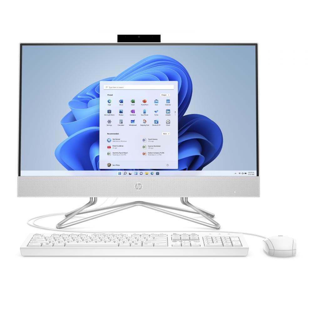 PC HP AIO 23.8" FHD N100 8G 256 SSD W11H BRANCO