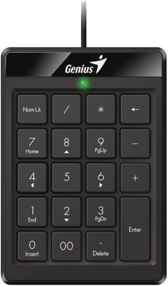 TECLADO NUMÉRICO GENIUS 110 PRETO
