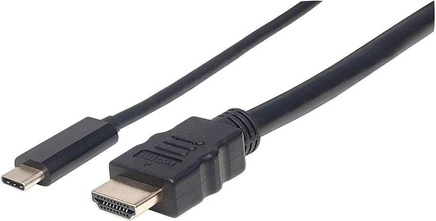 CABO USB-C 1MT (M) PARA HDMI (M) 4K MANHATTAN Gold-Plated
