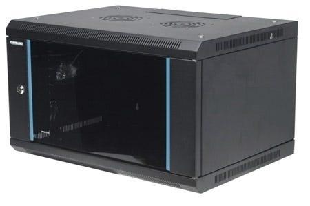 ARMARIO 06U 600X450 INT 19" AÇO PRETO