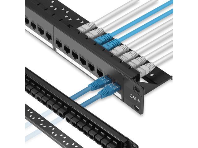 MODULO PATCH PANNEL-24 PT CAT5E/CAT 6 FTP PRETO