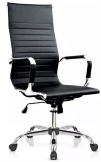 CADEIRA PU HIGH EXEC 2NIVEIS BK