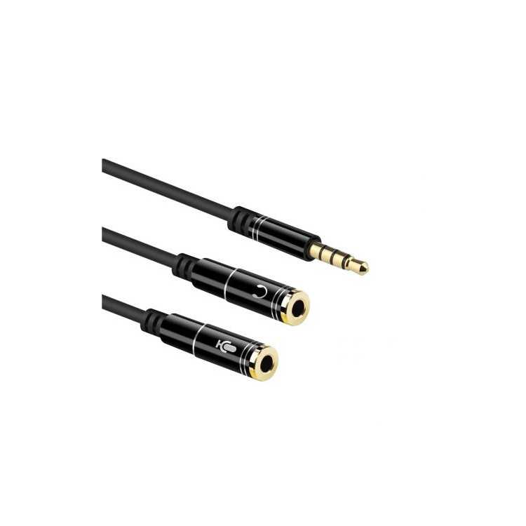 ADAP AUDIO EWENT 1X3.5MM M PARA 2X3.5MM F - Image 2