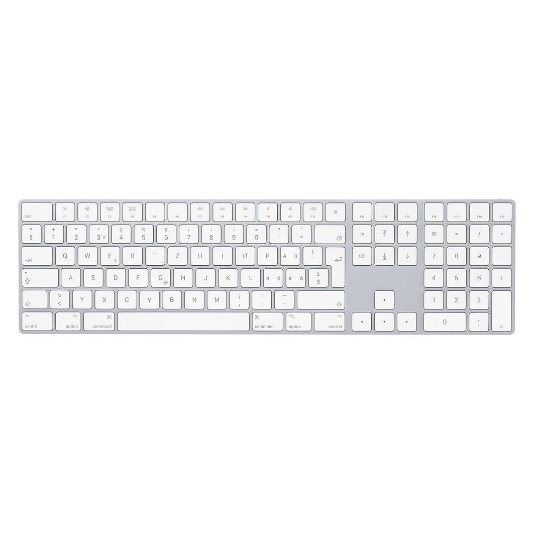 Imagem ilustrativa - Apple Magic Keyboard com teclado numérico prateado