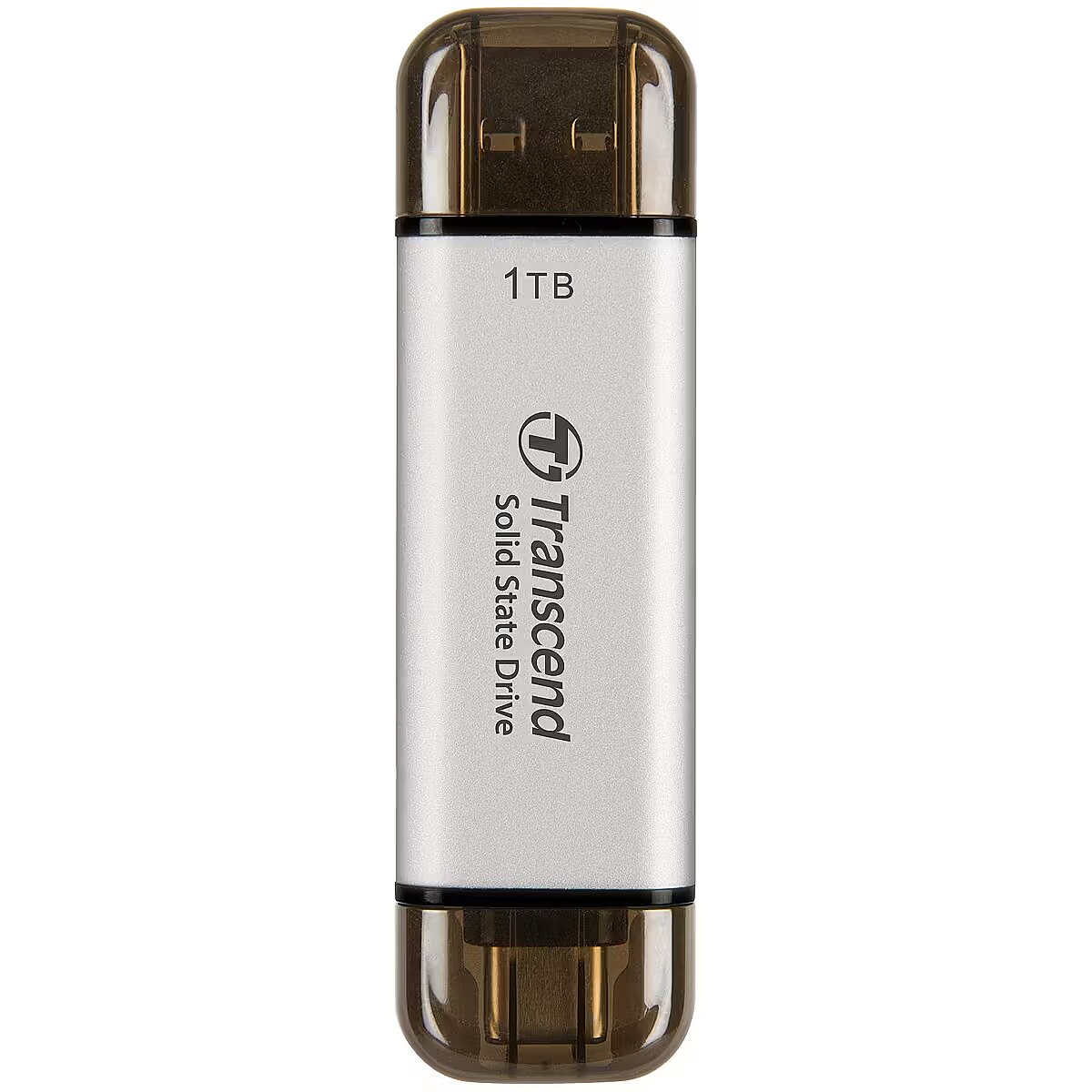 SSD externo Transcend ESD310S 1 TB prateado