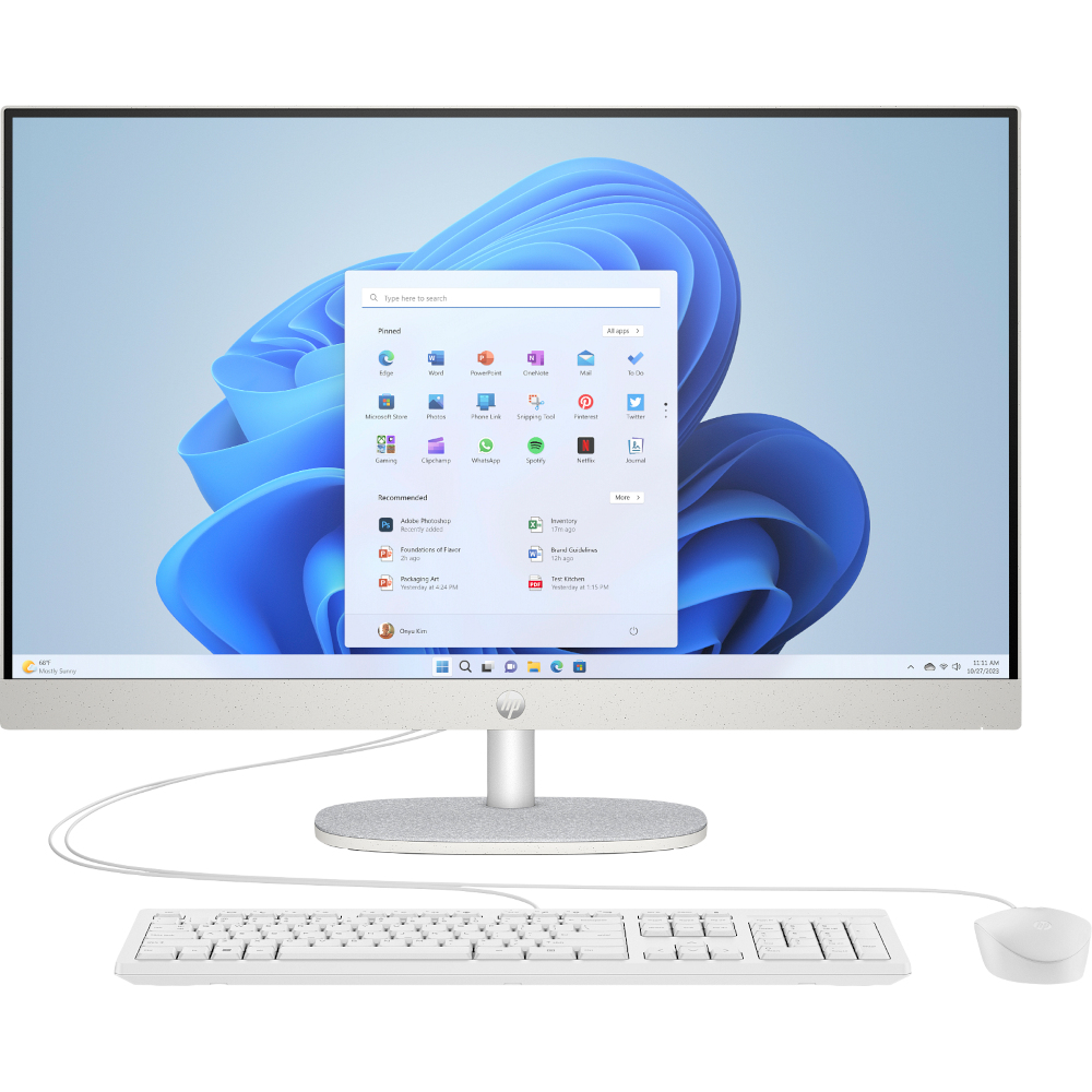 Imagem ilustrativa - Computador All-in-One HP 27 polegadas branco