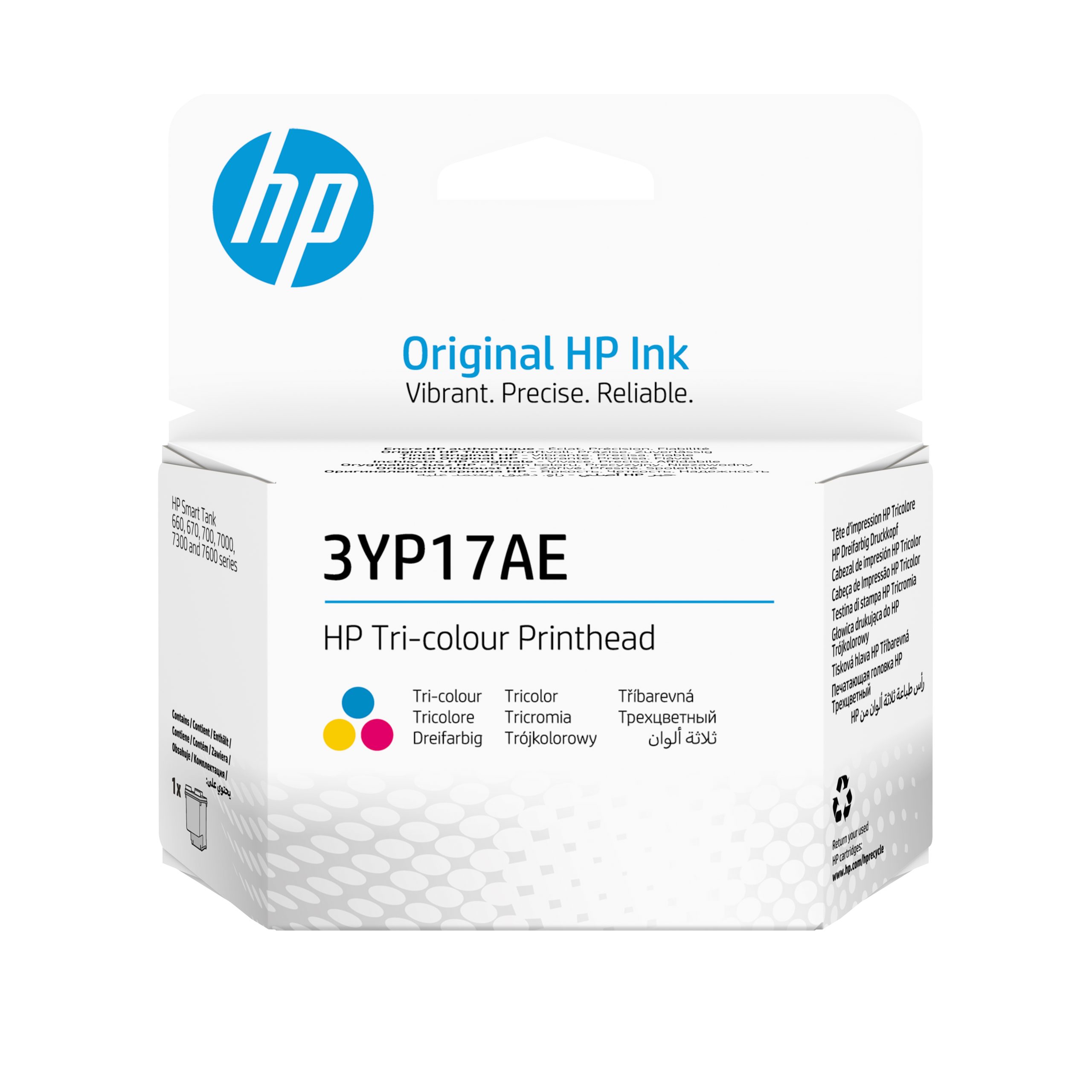 PH 3YP17AE TRICOLOR CABEÇA DE IMPRESSÃO INK TANK (750,790)