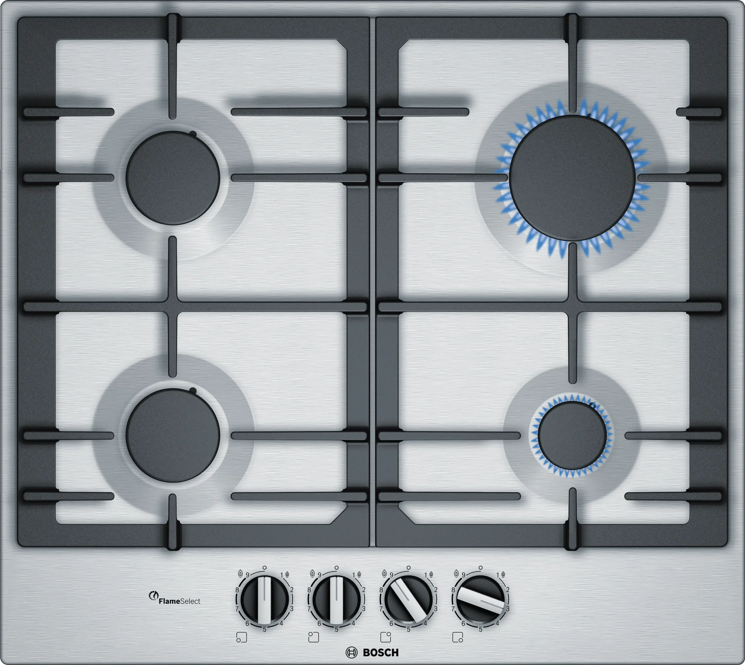 GD B-IN PLACA BOSCH 60CM GAS SERIE 6 INOX 4P