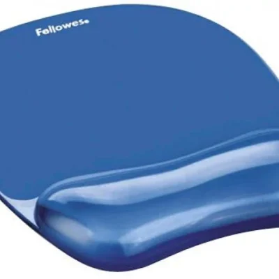 Tapete de rato Fellowes com apoio de pulso em gel azul