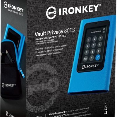 SSD externo Kingston IronKey Vault Privacy 80 480 GB com ecrã tátil