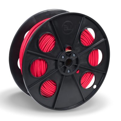 Cabo solar 4 mm2 vermelho rolo 100 m