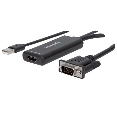 Conversor VGA e USB para HDMI Manhattan