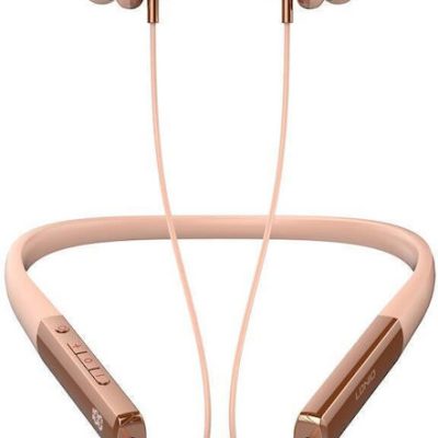 Auriculares neckband LDNIO N01 rosa dourado